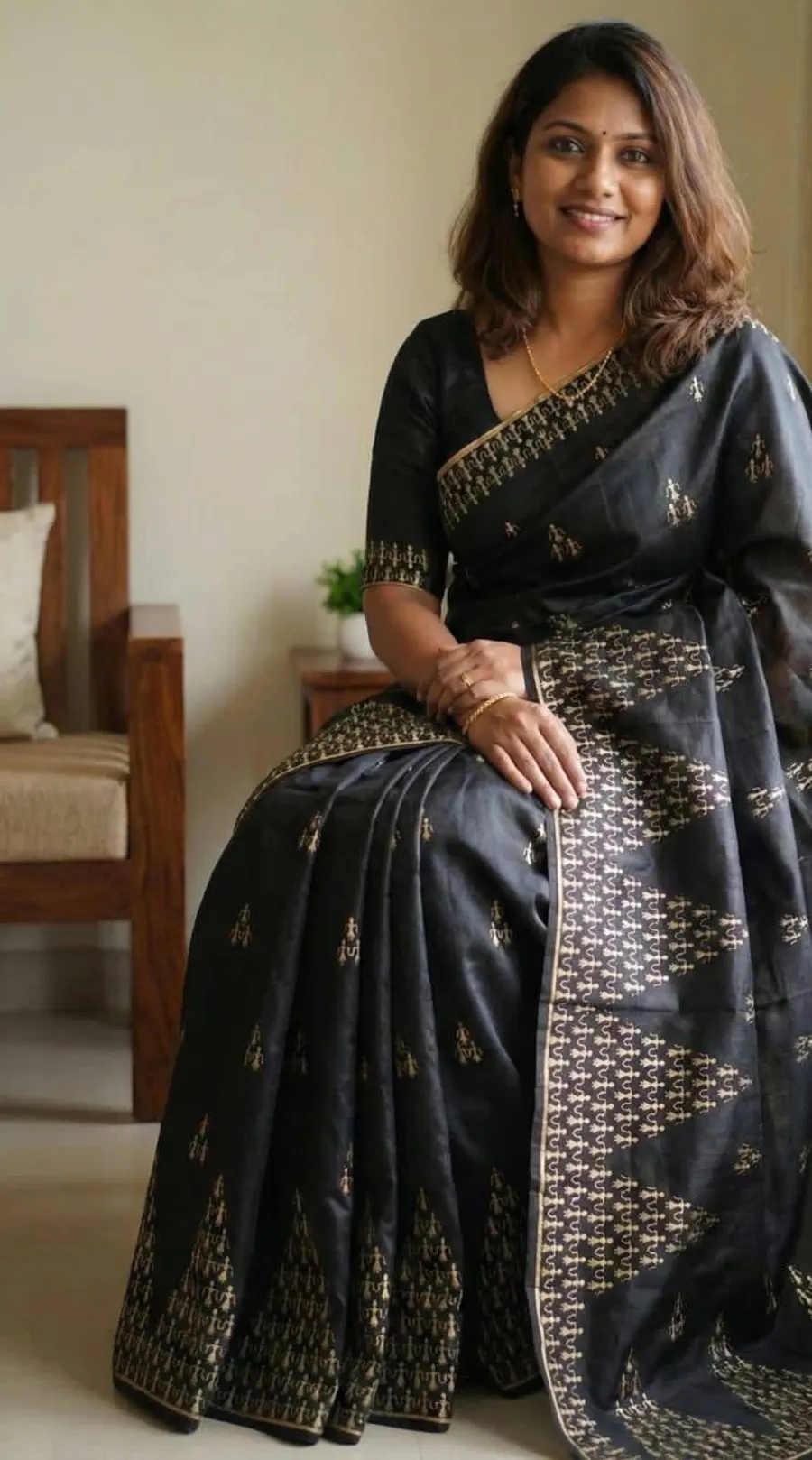 PURE KORIAN TUSSAR SILK EMBROIDERY SAREES 